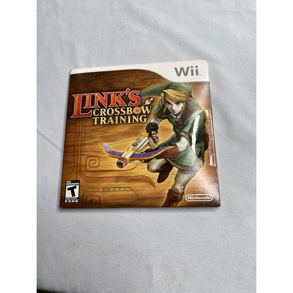 Links Crossbow Training Nintendo Wii Zelda Game Cardboard Sleeve RVL-RZPE-USA